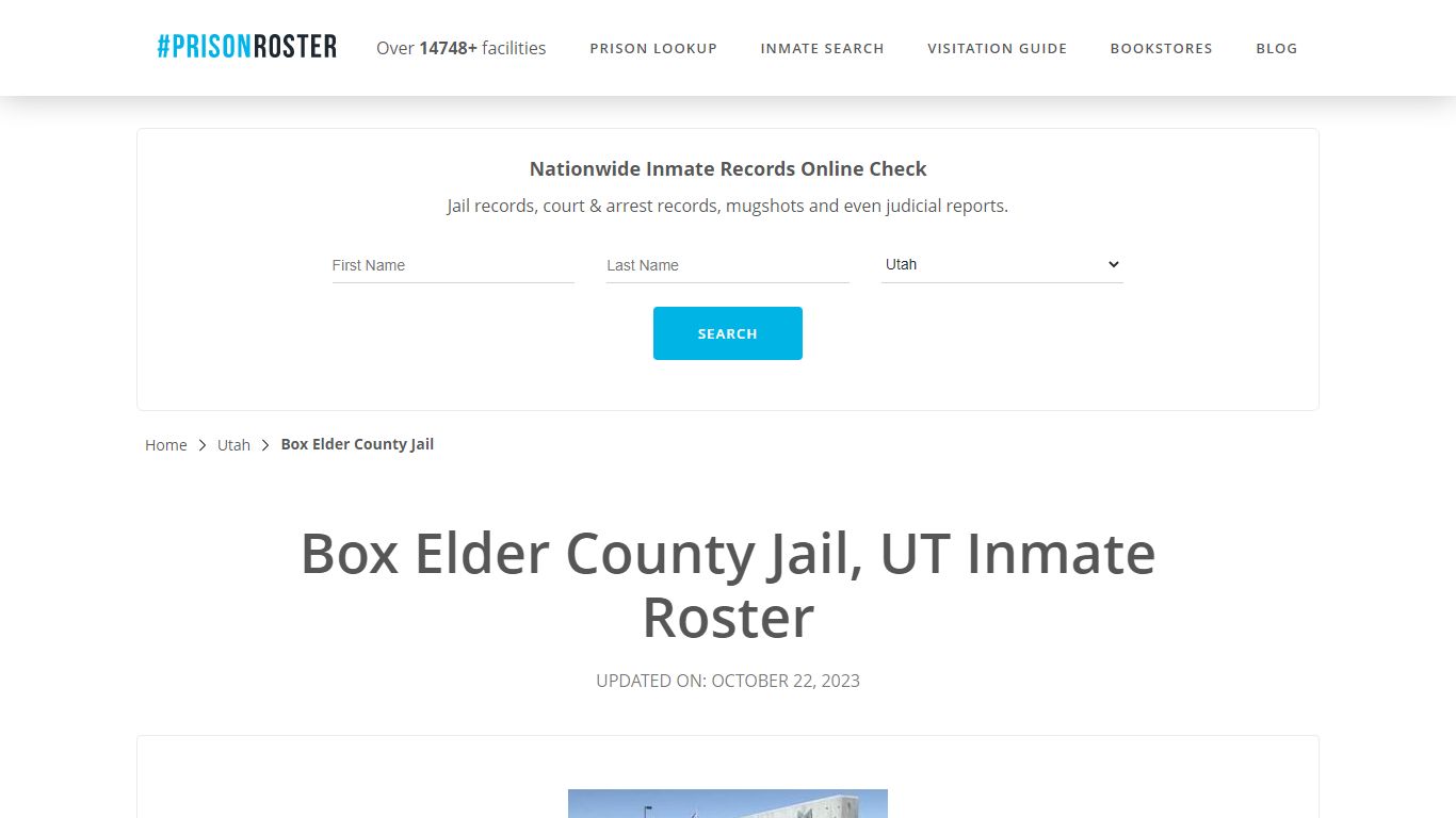 Box Elder County Jail, UT Inmate Roster - Prisonroster